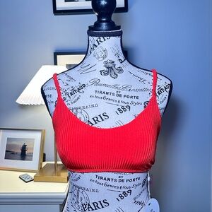 Very cute PQ swim top. Red color